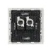 FORTE&PIANO Розетка компьютерная двойная RJ45 кат.5E FP233 белый IEK