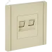 FORTE&PIANO Розетка компьютерная двойная RJ45 кат.5E FP433 ваниль IEK FORTE&PIANO Розетка компьютерная двойная RJ45 кат.5E FP433 ваниль IEK