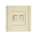 FORTE&PIANO Розетка компьютерная двойная RJ45 кат.5E FP433 ваниль IEK