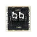 FORTE&PIANO Розетка компьютерная двойная RJ45 кат.5E FP433 ваниль IEK