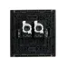 FORTE&PIANO Розетка компьютерная двойная RJ45 кат.5E FP533 сталь IEK