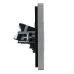 FORTE&PIANO Розетка компьютерная двойная RJ45 кат.5E FP533 сталь IEK
