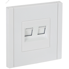 FORTE&PIANO Розетка компьютерная двойная RJ45 кат.6 FP234 белый IEK