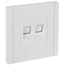 FORTE&PIANO Розетка компьютерная двойная RJ45 кат.6 FP234 белый IEK