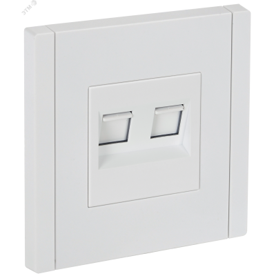 FORTE&PIANO Розетка компьютерная двойная RJ45 кат.6 FP234 белый IEK
