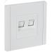 FORTE&PIANO Розетка компьютерная двойная RJ45 кат.6 FP234 белый IEK