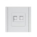 FORTE&PIANO Розетка компьютерная двойная RJ45 кат.6 FP234 белый IEK