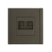 FORTE&PIANO Розетка компьютерная двойная RJ45 кат.6 FP334 серый IEK