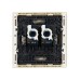 FORTE&PIANO Розетка компьютерная двойная RJ45 кат.6 FP434 ваниль IEK