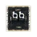 FORTE&PIANO Розетка компьютерная двойная RJ45 кат.6 FP434 ваниль IEK