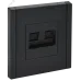 FORTE&PIANO Розетка двойная RJ11+RJ45 кат.5E FP135 черный IEK