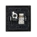 FORTE&PIANO Розетка двойная RJ11+RJ45 кат.5E FP135 черный IEK