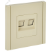 FORTE&PIANO Розетка двойная RJ11+RJ45 кат.5E FP435 ваниль IEK