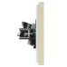 FORTE&PIANO Розетка двойная RJ11+RJ45 кат.5E FP435 ваниль IEK