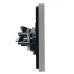 FORTE&PIANO Розетка двойная RJ11+RJ45 кат.5E FP535 сталь IEK
