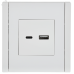 FORTE&PIANO Розетка USB A+C 18Вт FP251 белый IEK