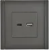 FORTE&PIANO Розетка USB A+C 18Вт FP351 серый IEK