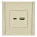FORTE&PIANO Розетка USB A+C 18Вт FP451 ваниль IEK