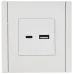 FORTE&PIANO Розетка USB A+C 3,1А FP250 белый IEK