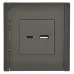 FORTE&PIANO Розетка USB A+C 3,1А FP350 серый IEK