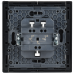 FORTE&PIANO Выключатель жалюзи 10А FP111 черный IEK