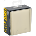 FORTE&PIANO Выключатель жалюзи 10А FP411 ваниль IEK