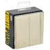 FORTE&PIANO Выключатель жалюзи 10А FP411 ваниль IEK