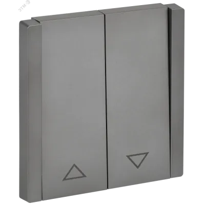 FORTE&PIANO Выключатель жалюзи 10А FP511 сталь IEK