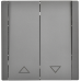 FORTE&PIANO Выключатель жалюзи 10А FP511 сталь IEK
