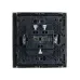 FORTE&PIANO Выключатель 2-клавишный с индикацией 10А FP506 сталь IEK