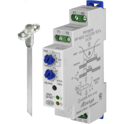 Фотореле ФР-М02 DC24 УХЛ2 с датчиком
