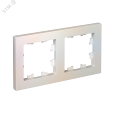 Рамка двухпостовая ATLASDESIGN универсальная жемчуг