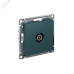 Розетка ATLASDESIGN TV проходная 4DB механизм изумруд