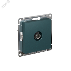 Розетка ATLASDESIGN TV оконечная 1DB механизм изумруд