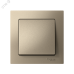 Выключатель одноклавишный ATLASDESIGN схема 1 10АХ в сборе шампань