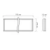Св-к офис Gauss MiR 16W CRI90 1800lm 4000K IP40 595*295*50мм опал c БАП LED 1/1
