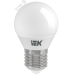 Лампа LED G45 шар 3Вт 230В 3000К E27 IEK