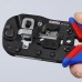 Пресс-клещи для штекеров RJ 45 3-в-1, кол-во гнезд: 1, 8-пин 8P8C, резка и зачистка кабеля, 190 мм