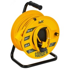 Катушка с заземлением и термозащитой GARDEN УК50 1 место 2P+PE 3х1,5 мм 2.50 м