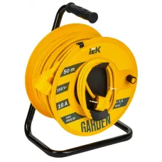 Катушка с заземлением и термозащитой GARDEN УК50 1 место 2P+PE 3х1,5 мм 2.50 м