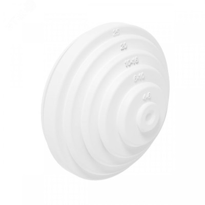 Гермоввод д25 белый (10шт/1000шт кор/уп)