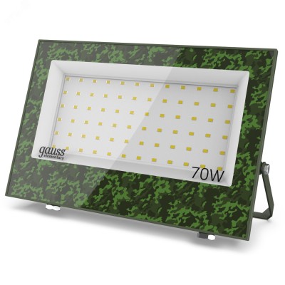 Прожектор светодиодный Gauss Elementary 70W 6300lm IP65 6500К ХАКИ 1/20