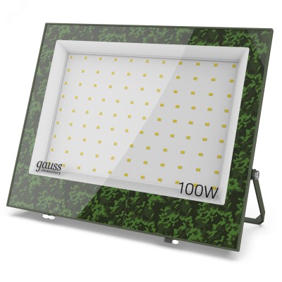 Прожектор светодиодный Gauss Elementary 100W 9500lm IP65 6500К ХАКИ 1/20