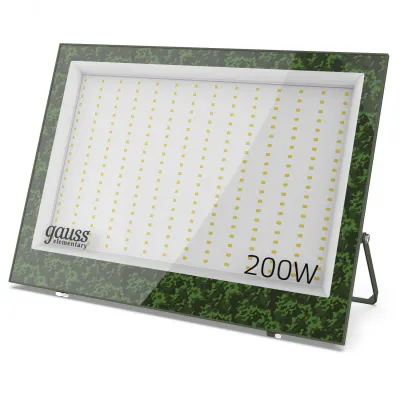 Прожектор светодиодный Gauss Elementary 200W 18000lm IP65 6500К ХАКИ 1/10