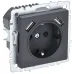 BRITE Розетка с заземлением с защитными шторками 16А с USB A+A 2,1А РЮш10-1-БрГ графит BRITE Розетка с заземлением с защитными шторками 16А с USB A+A 2,1А РЮш10-1-БрГ графит