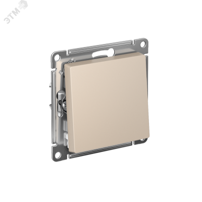 ATLASDESIGN выключатель одноклавишный, сх.1, 10АХ, механизм, ПЕСОЧНЫЙ