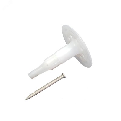 Дюбель тарельчатый с гвоздем для монтажного пистолета GNINR-60-6-IP - упаковка 100 шт (6 упак./кор.)