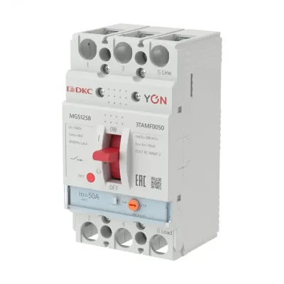 Выключатель автоматический YON max MGS125B 3P 40-50А 18кА с регулируемым термомагнитным расцепителем