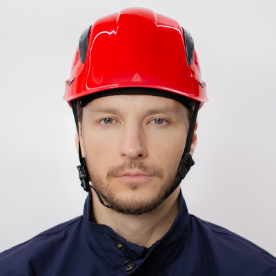 Каска защитная строительная GRANITE WIND цвет Красный