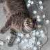 Гирлянда садовая на солнечной батарее 10 LED ламп  Большие Шары Белый свет Gauss Solar, 1/24